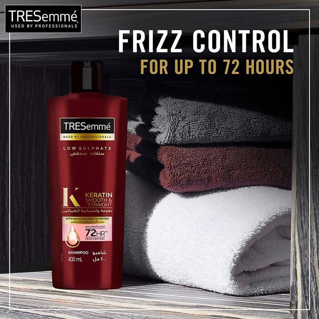 Tresemme, Keratin Smooth Shampoo, Keratin-infused shampoo for smooth hair, 12 ml