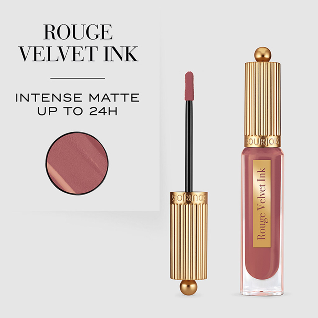 Bourjois, Rouge Velvet Ink Lipstick 19 Madame Machiato, Long-lasting velvet finish lipstick with rich pigment, 3.5 ml