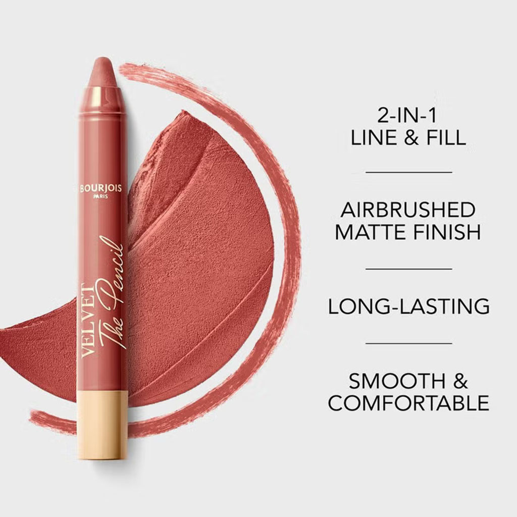 Bourjois Velvet The Pencil Lip Liner 01- Nudiful 3g