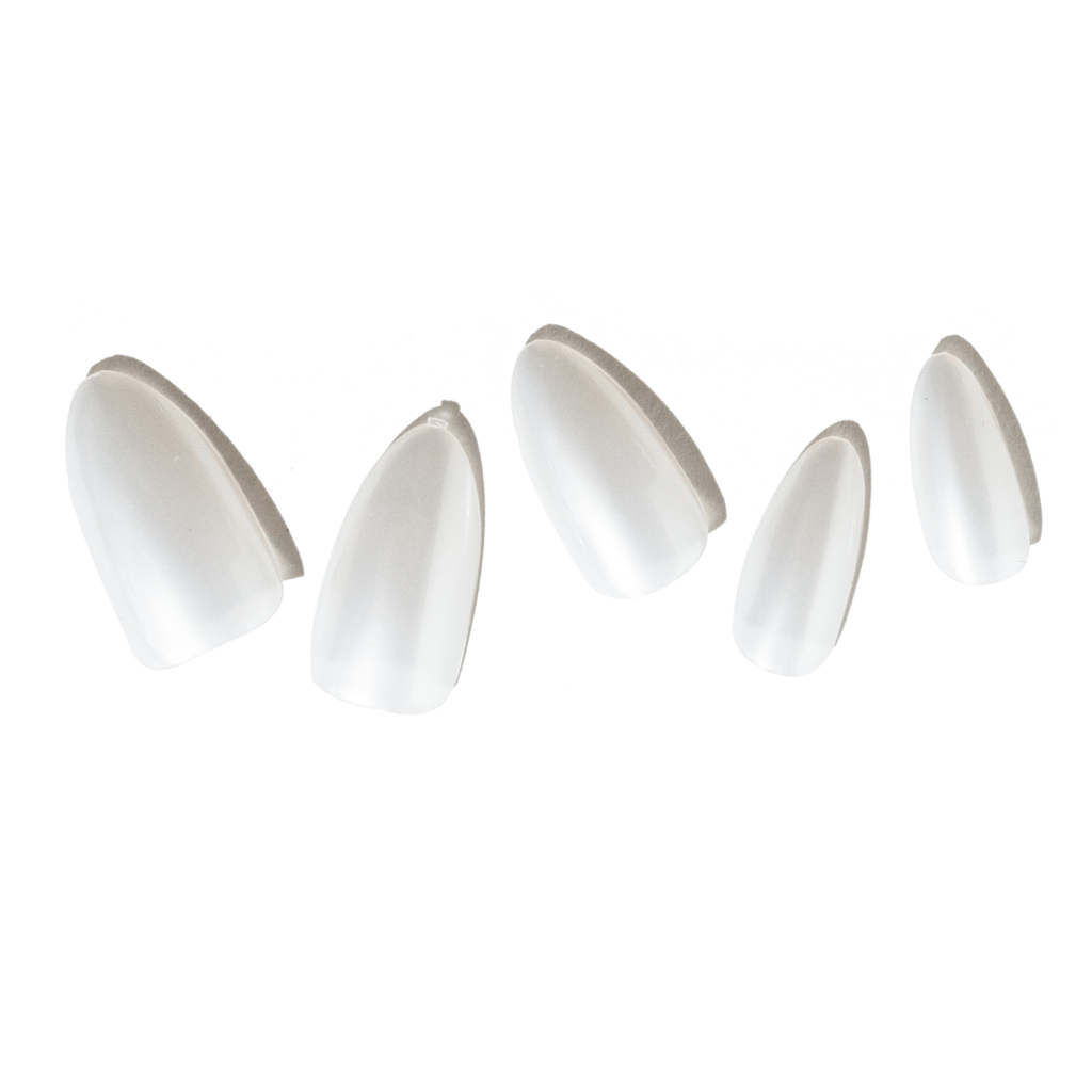 Loca, Acrylic Nails Almond Shape with Glue Tube, Natural almond shaped acrylic nails with adhesive, 24 nails
