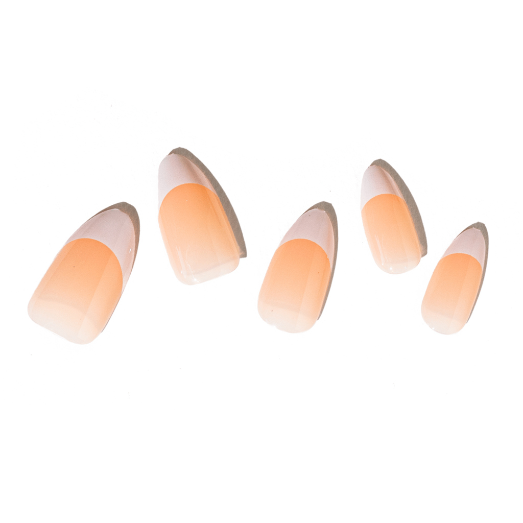 Loca, Acrylic Nails Almond Shape with Glue Tube, Natural almond shaped acrylic nails with adhesive, 24 nails
