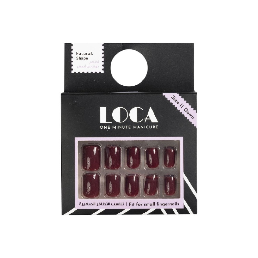 Loca Nails, Oval Shape Press-On Nails, Natural oval shaped press-on nails, N3 Natural, 24 nails
