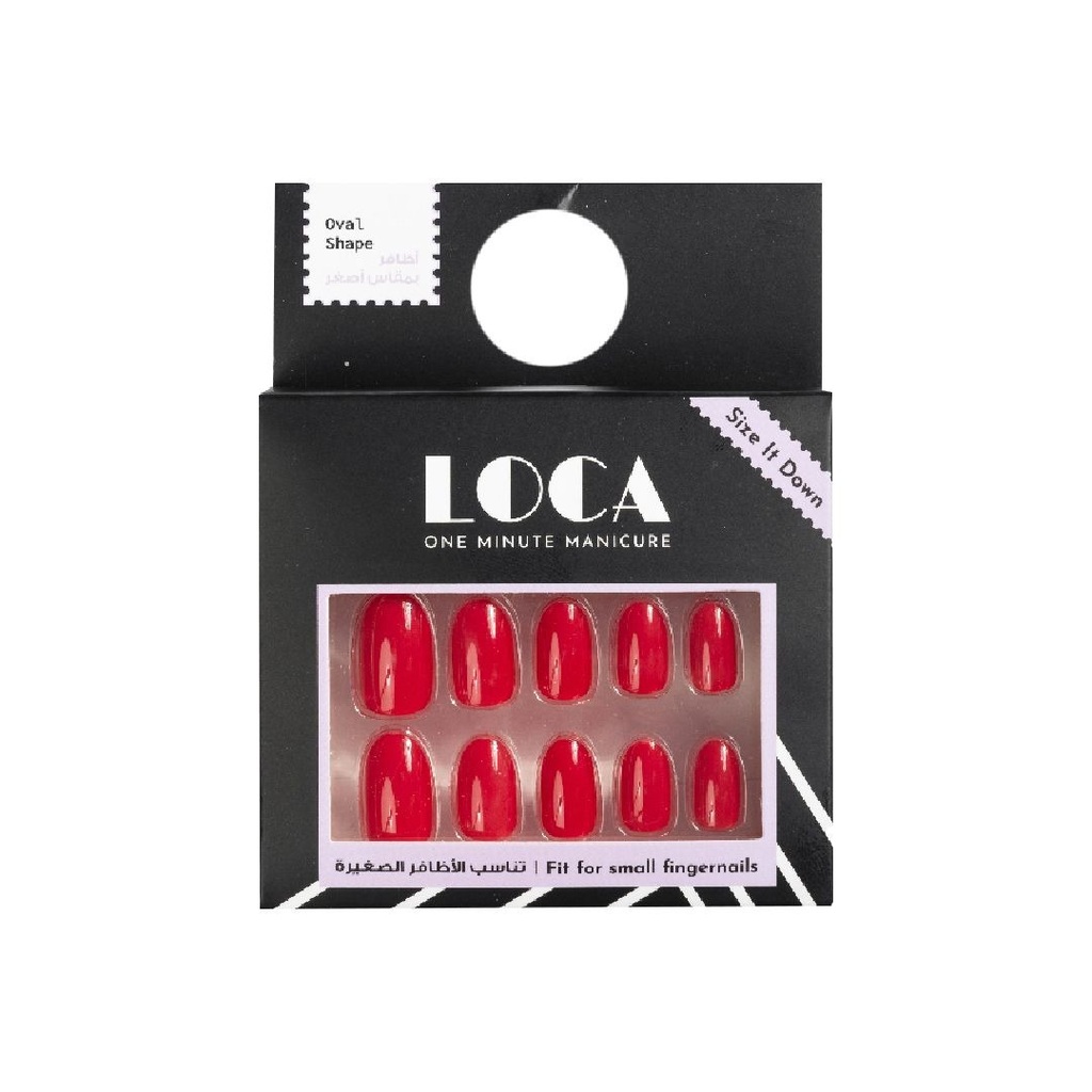 Loca Nails, Oval Shape, Press-On Nails, N4-Oval, 24 Nails