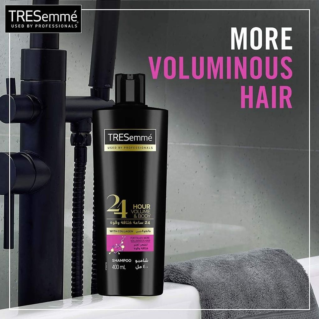 Tressemme, 24 Hour Volume & Body Shampoo, Volumizing shampoo for fuller hair, 400 ml