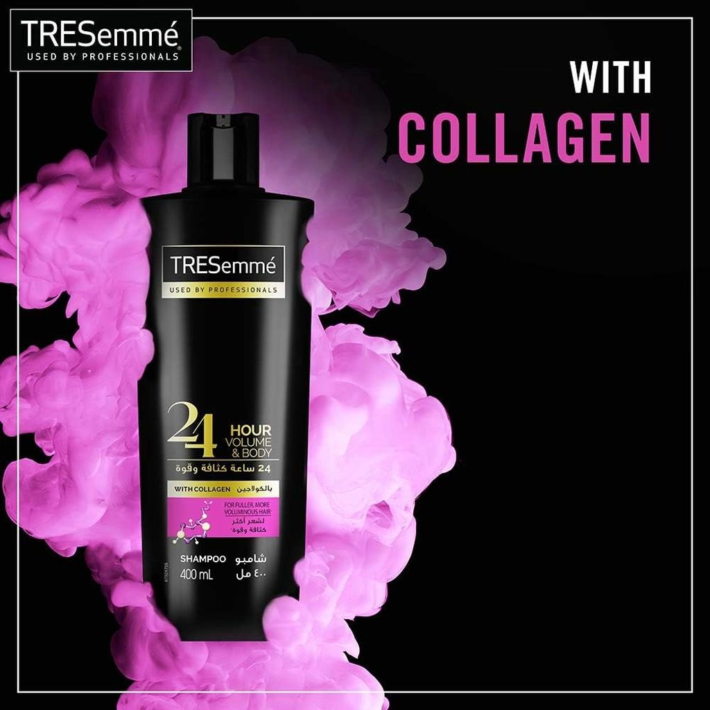 Tressemme, 24 Hour Volume & Body Shampoo, Volumizing shampoo for fuller hair, 400 ml