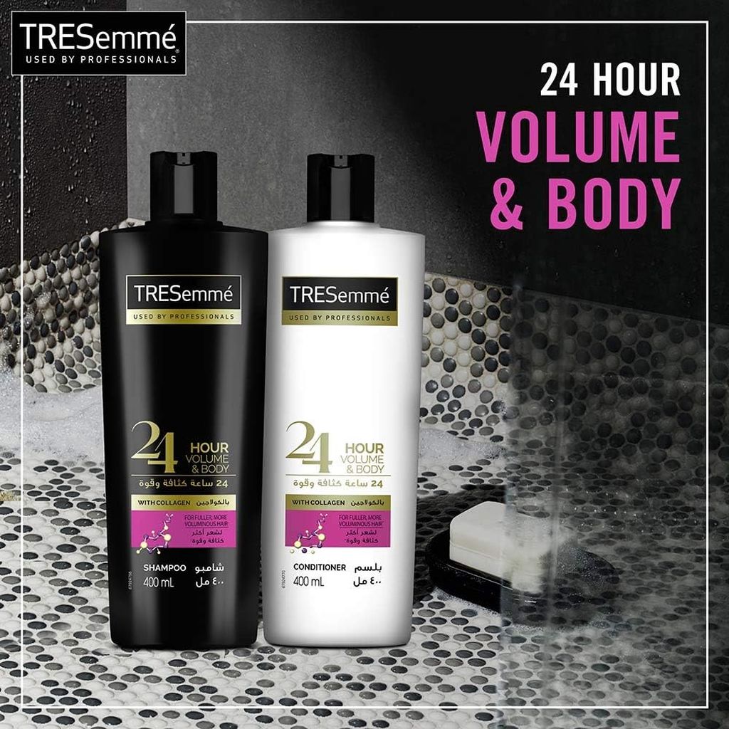 Tressemme, 24 Hour Volume & Body Shampoo, Volumizing shampoo for fuller hair, 400 ml