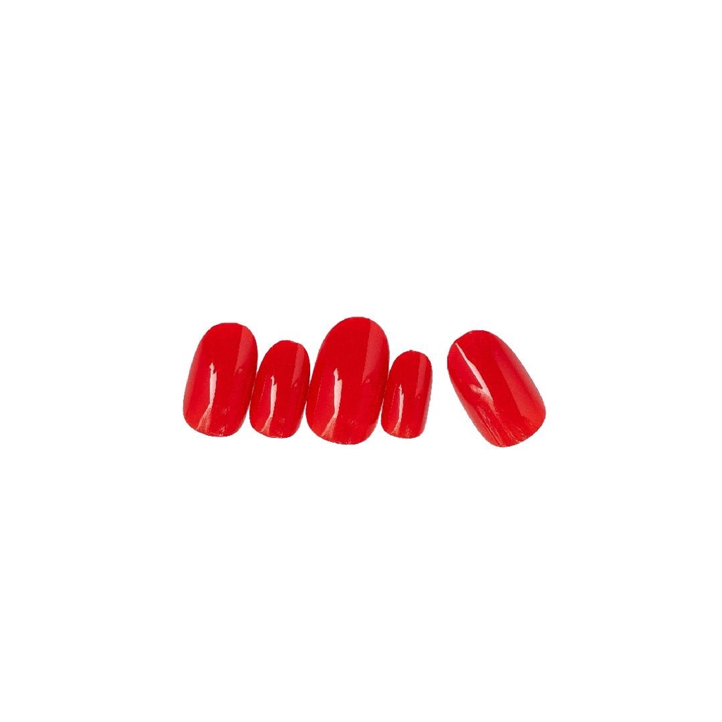 Loca, Oval Shape Press-On Nails M21, Oval style press-on nails for easy application, 24 nails