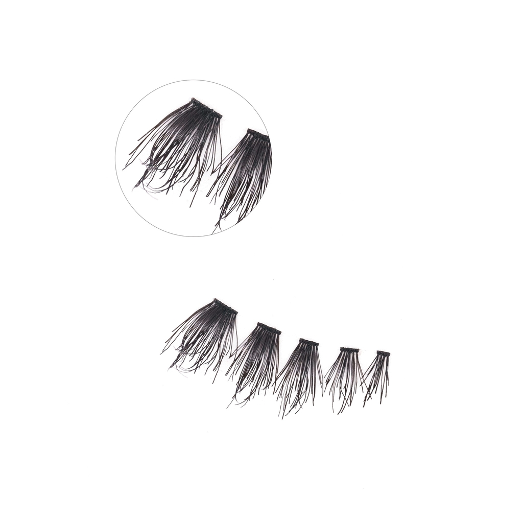 Ousha, Lashes #16 Single Lashes, Natural human hair lashes for volume, 50 pcs