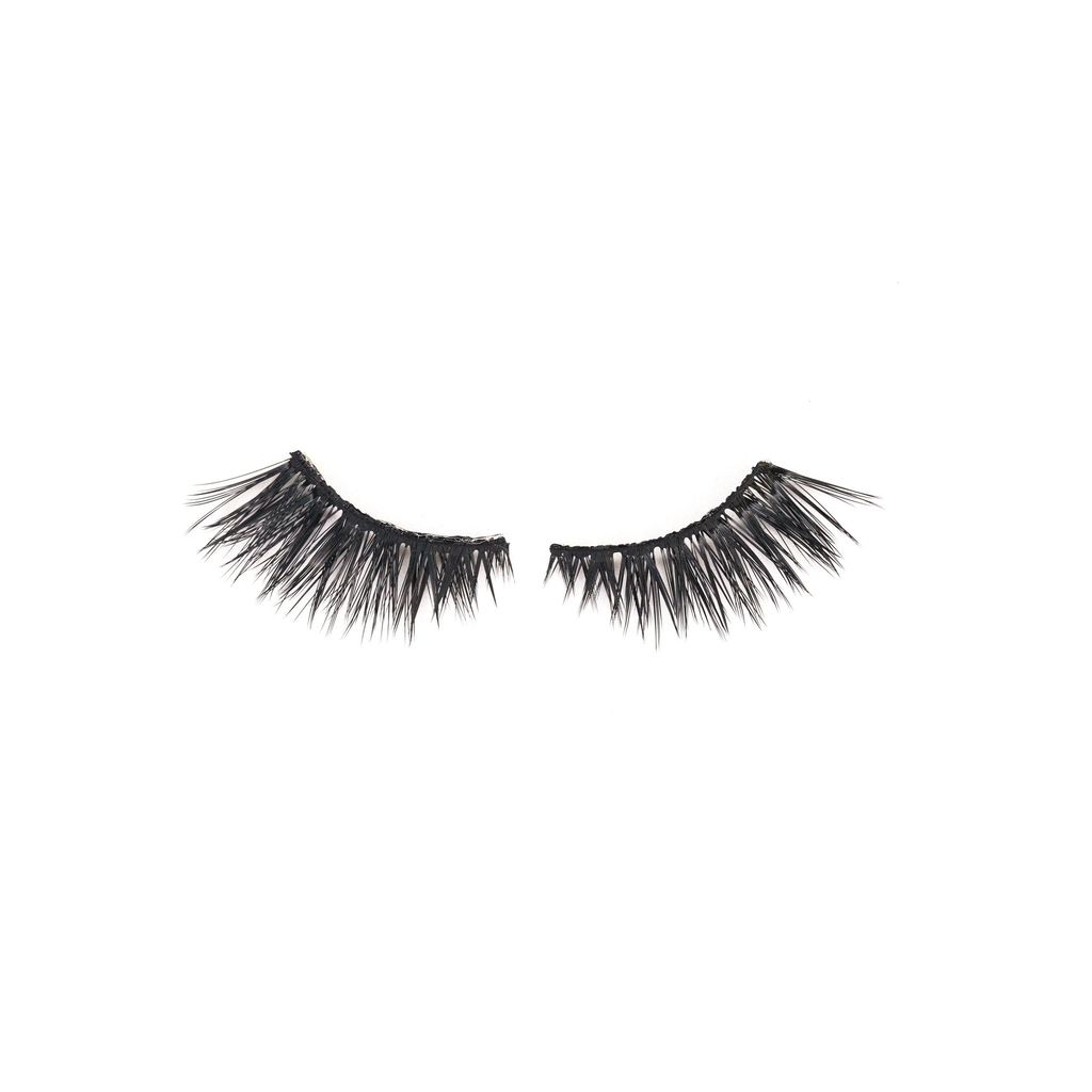 Ousha, Double Lashes #12 Natural Human Hair, Lightweight natural hair false lashes, 50 pcs