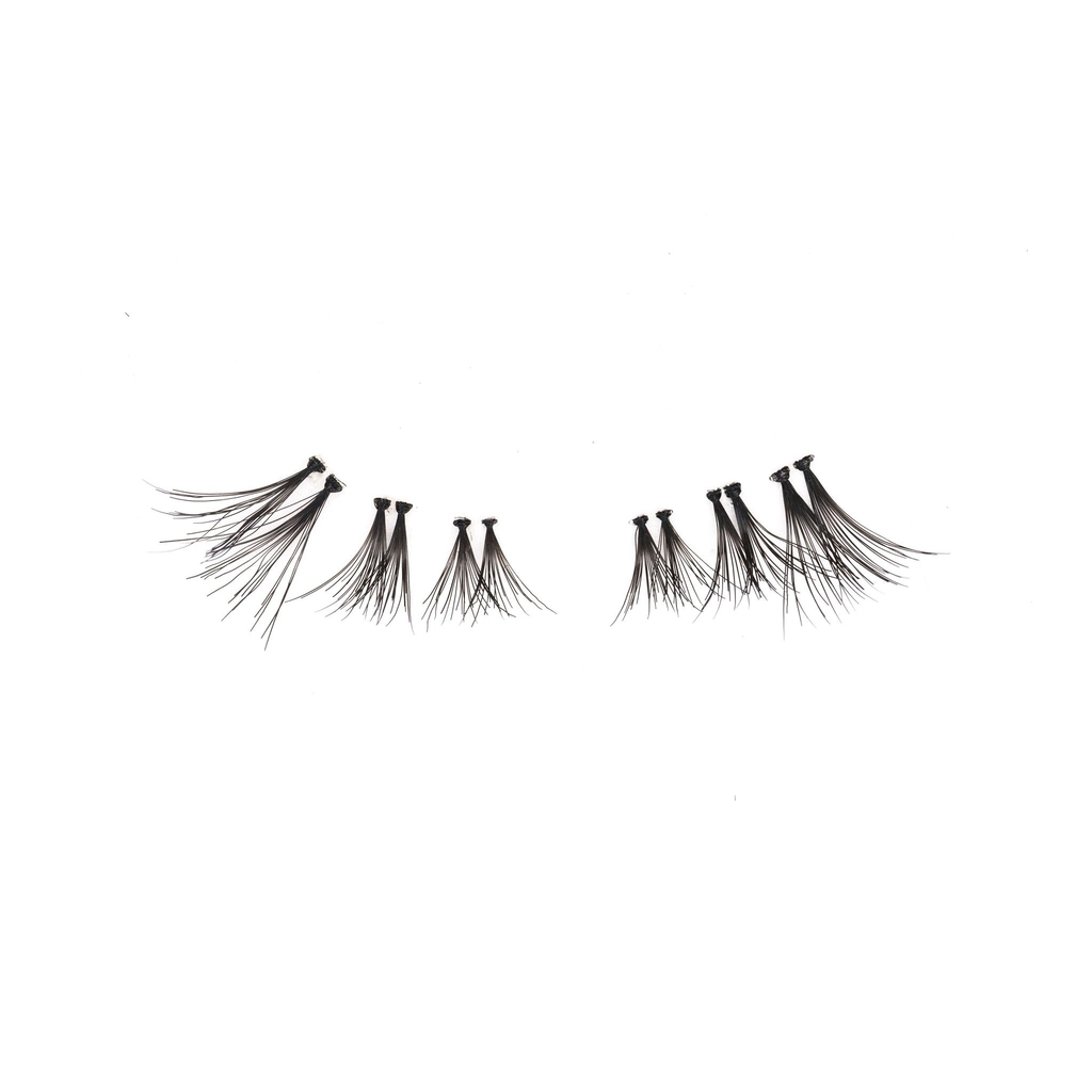 Ousha, Double Individual Lashes #3, Natural human hair lashes for volume, 50 pcs