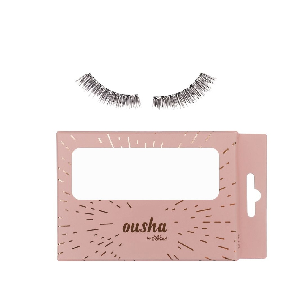 Ousha, Lashes #13 Single Lashes Natural Human Hair, Natural look eyelash extensions, 50 pieces