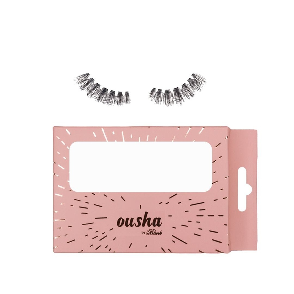 Ousha, Lashes #1 Single Lashes Natural Human Hair, Natural look eyelash extensions, 50 pieces