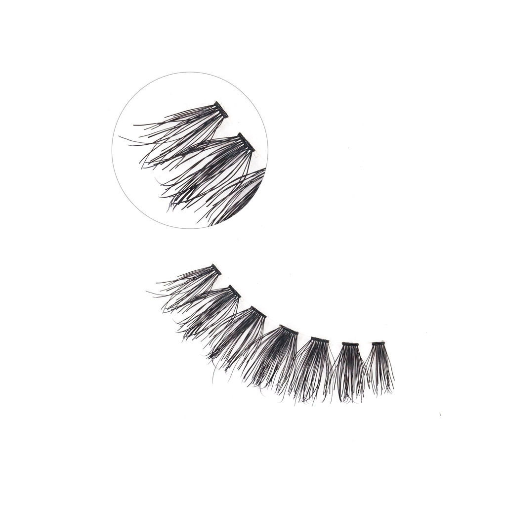 Ousha, Lashes #1 Single Lashes Natural Human Hair, Natural look eyelash extensions, 50 pieces