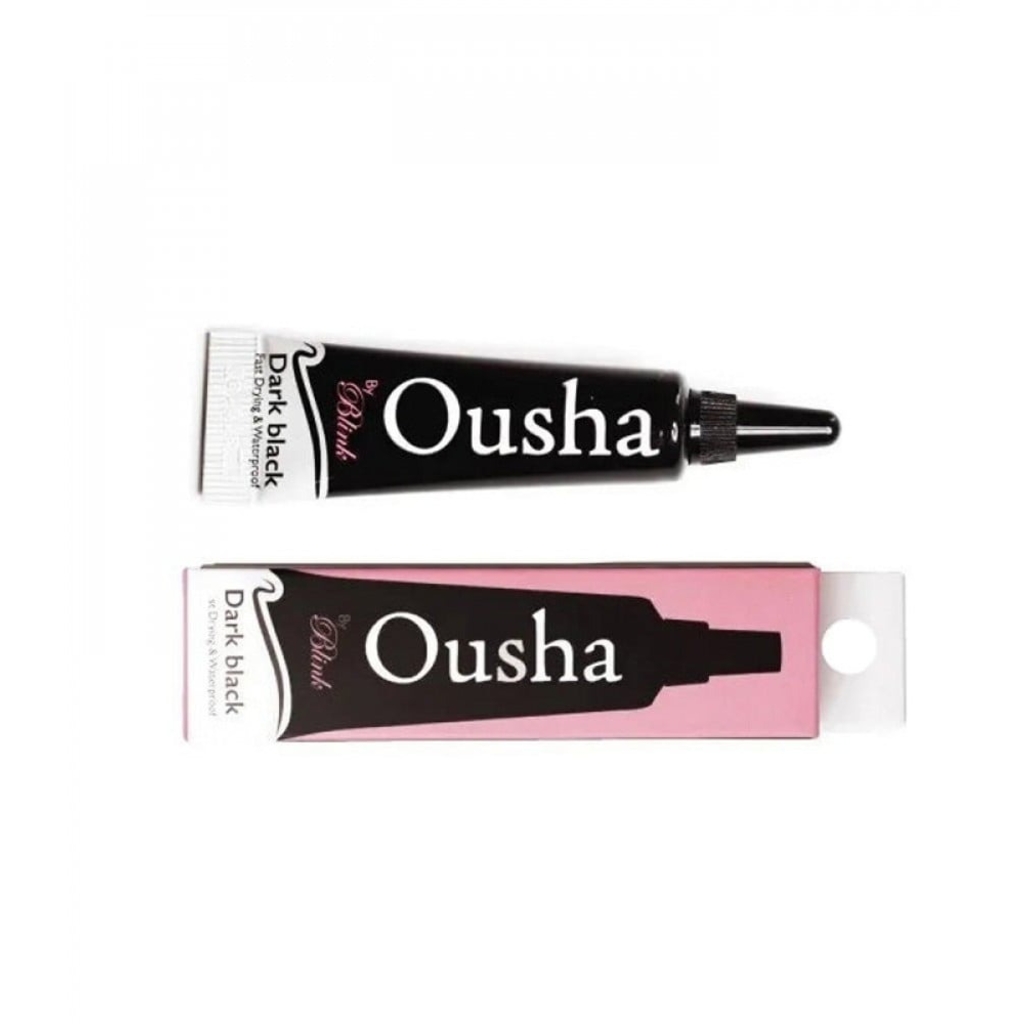 Ousha, Strip Lashes Glue Black, Fast drying waterproof adhesive for false eyelashes, 7g