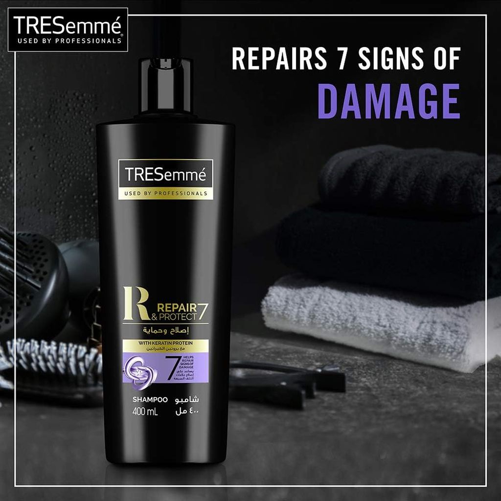 Tresemme, Repair Shampoo, Strengthening shampoo for damaged hair, 12 ml