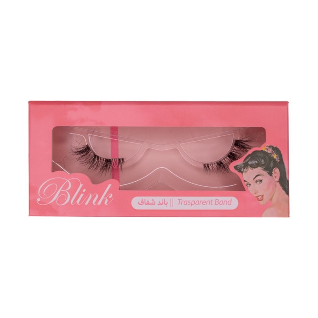 Blink, 3D Mink Lashes, Handmade lashes with transparent band for natural look