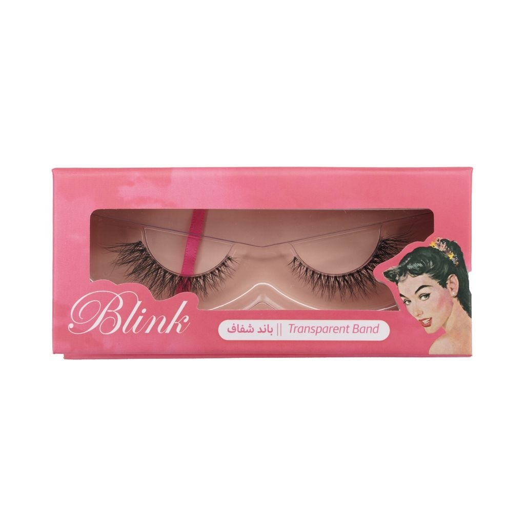 Blink 3D Mink Lashes, Handmade, Transparent Band, Lucky Charm