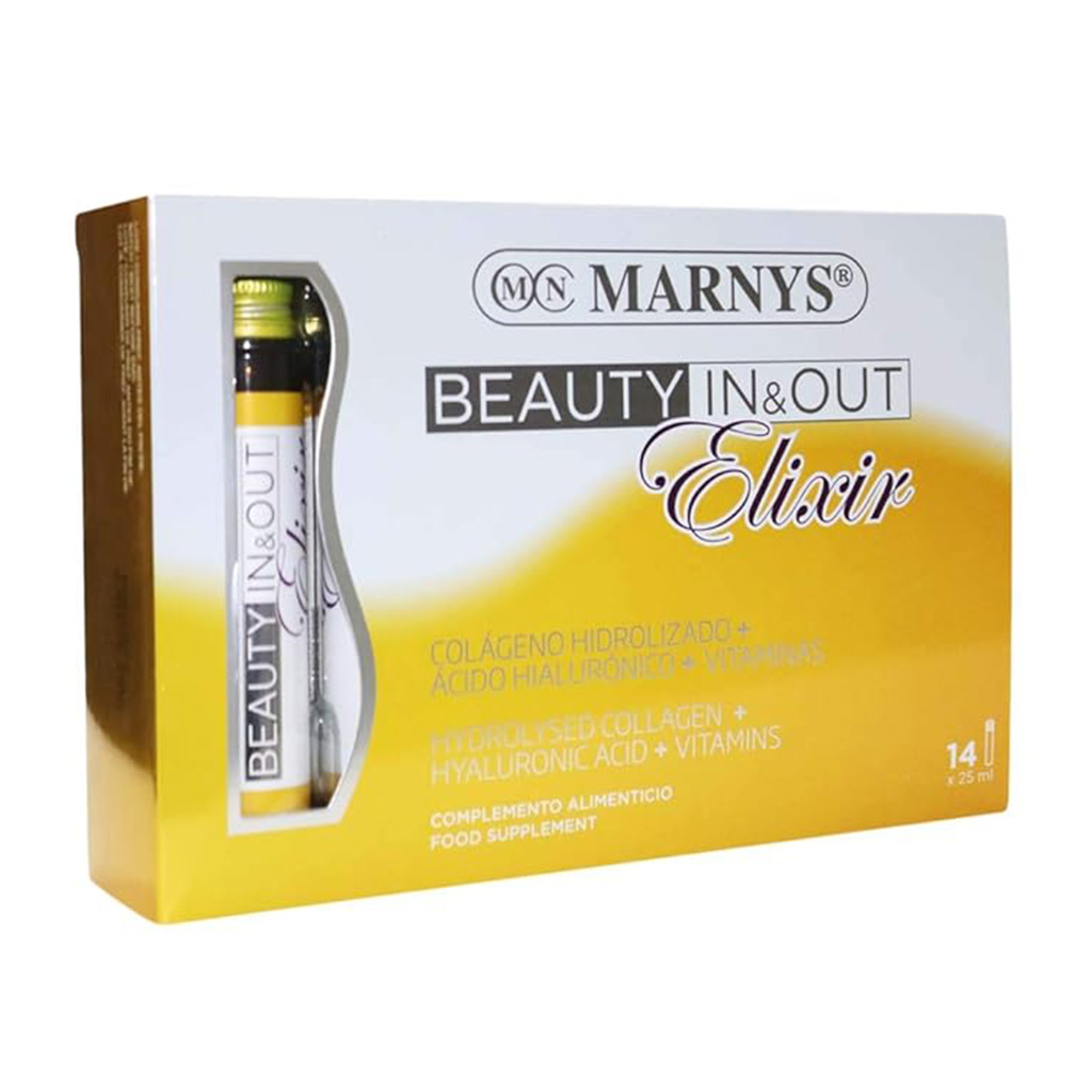 Marnys, Beauty In & Out Elixir, Skin and hair beauty elixir vials, 25ml