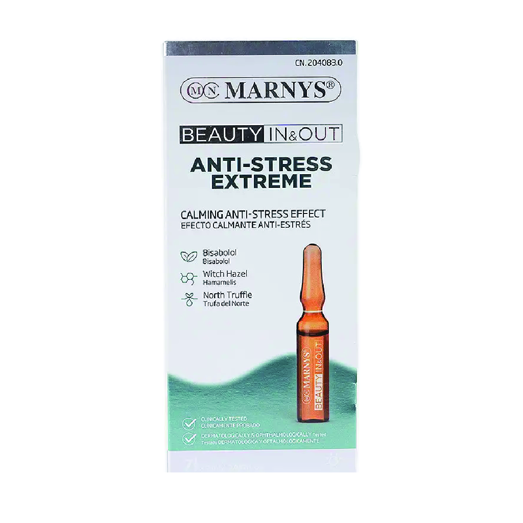 Marnys, Anti-Stress Extreme ampoules, Concentrated formula for stress relief and relaxation, 2 ml