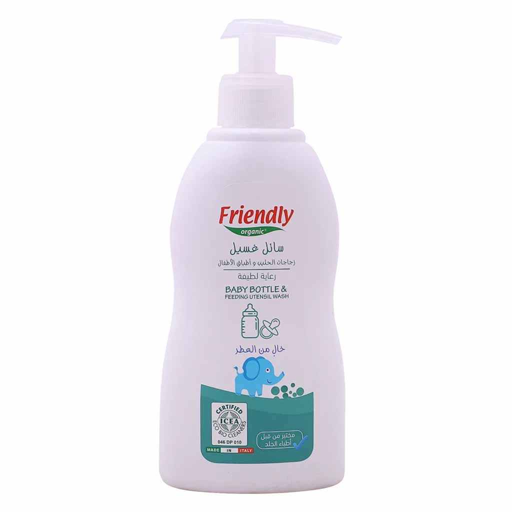 FRIENDLY ORGANIC BABY BOTTLE & FEED.UT. WASH 300ML DISP