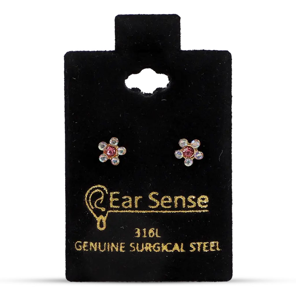 Ear Sense, ES Daisy CR AB/Rose, Decorative ear plugs with comfortable fit, Size D45