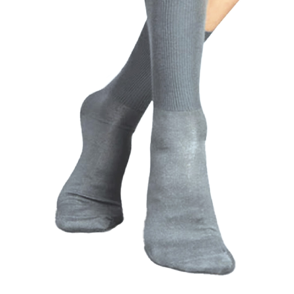 Eco Silver, Diabetic Socks Grey, Comfortable silver-infused socks for diabetic foot care