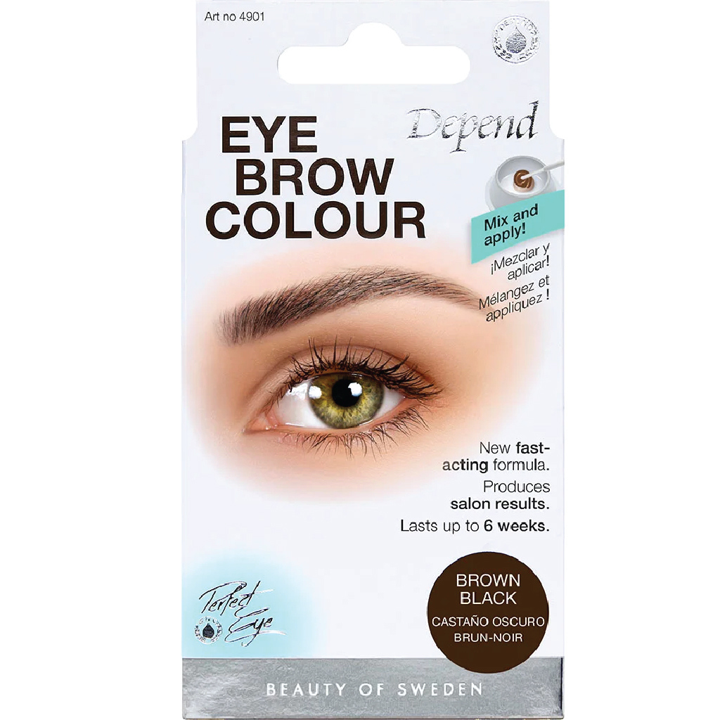 Depend, Lash & Eyebrow Color, Brown Black