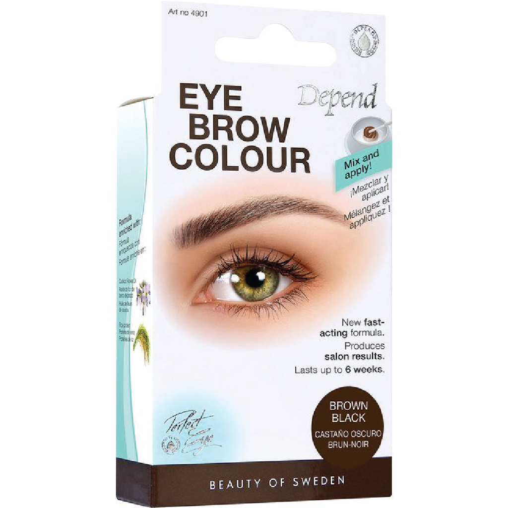 Depend, Lash & Eyebrow Color, Brown Black