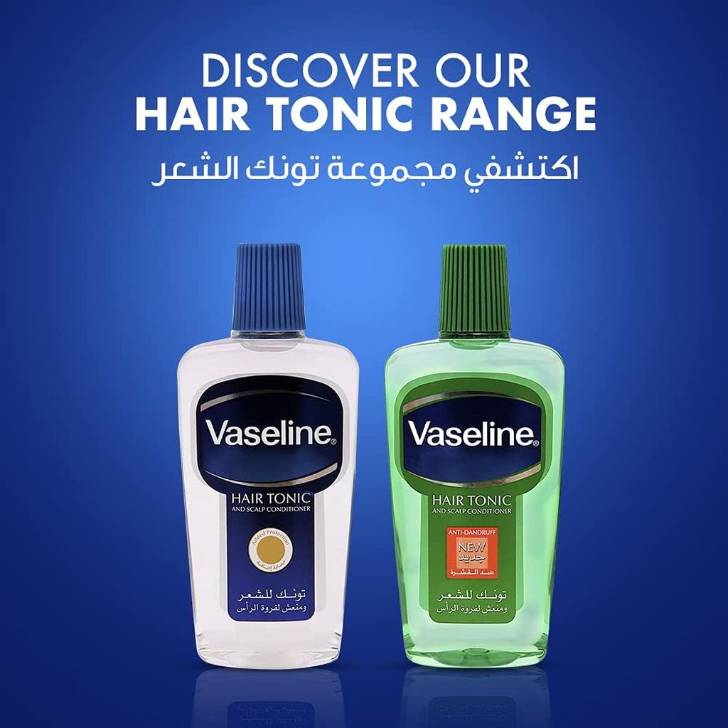 Vaseline, Hair Tonic & Scalp Conditioner, Revitalizing tonic for healthy scalp and hair, 100 ml