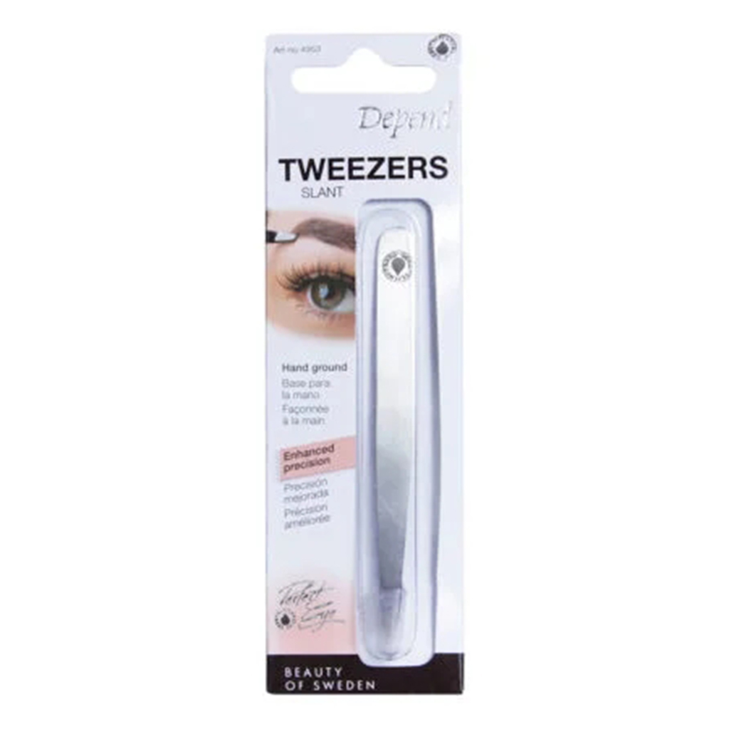 Depend, DIY Slant Eyebrow Tweezers, Precision tweezers for eyebrow shaping