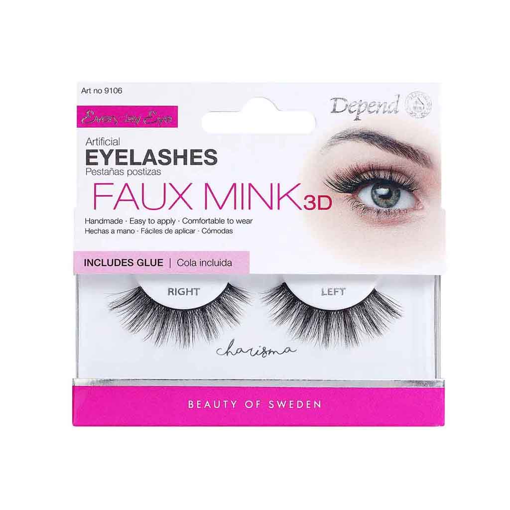 Depend, False Eyelashes Charisma, Natural-look lashes with glue