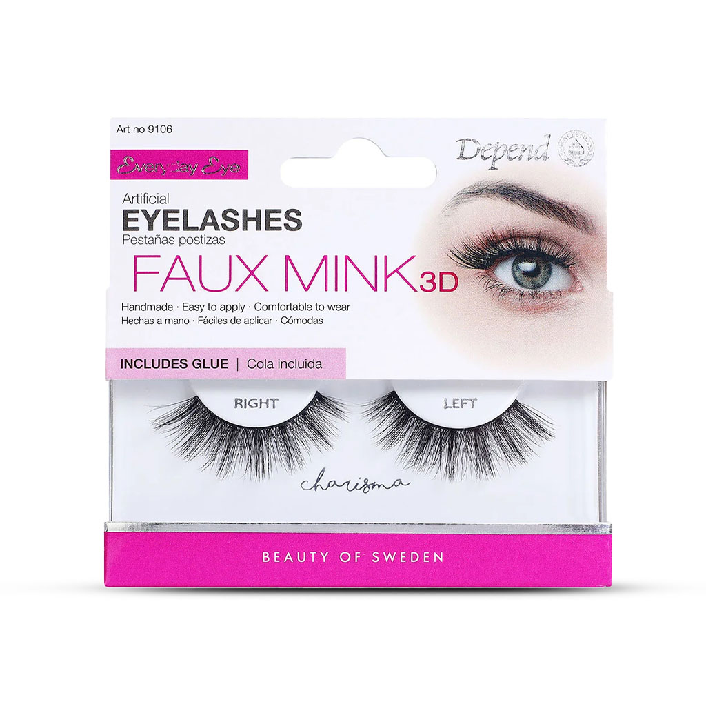 Depend, False Eyelashes Charisma, Natural-look lashes with glue
