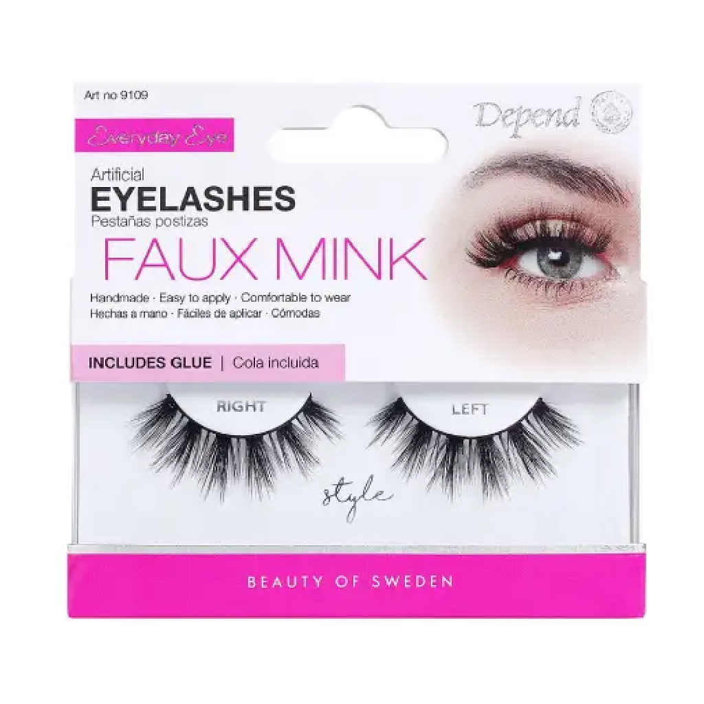 Depend, Artificial Eyelashes with Glue, Natural look lashes with adhesive for confident wear