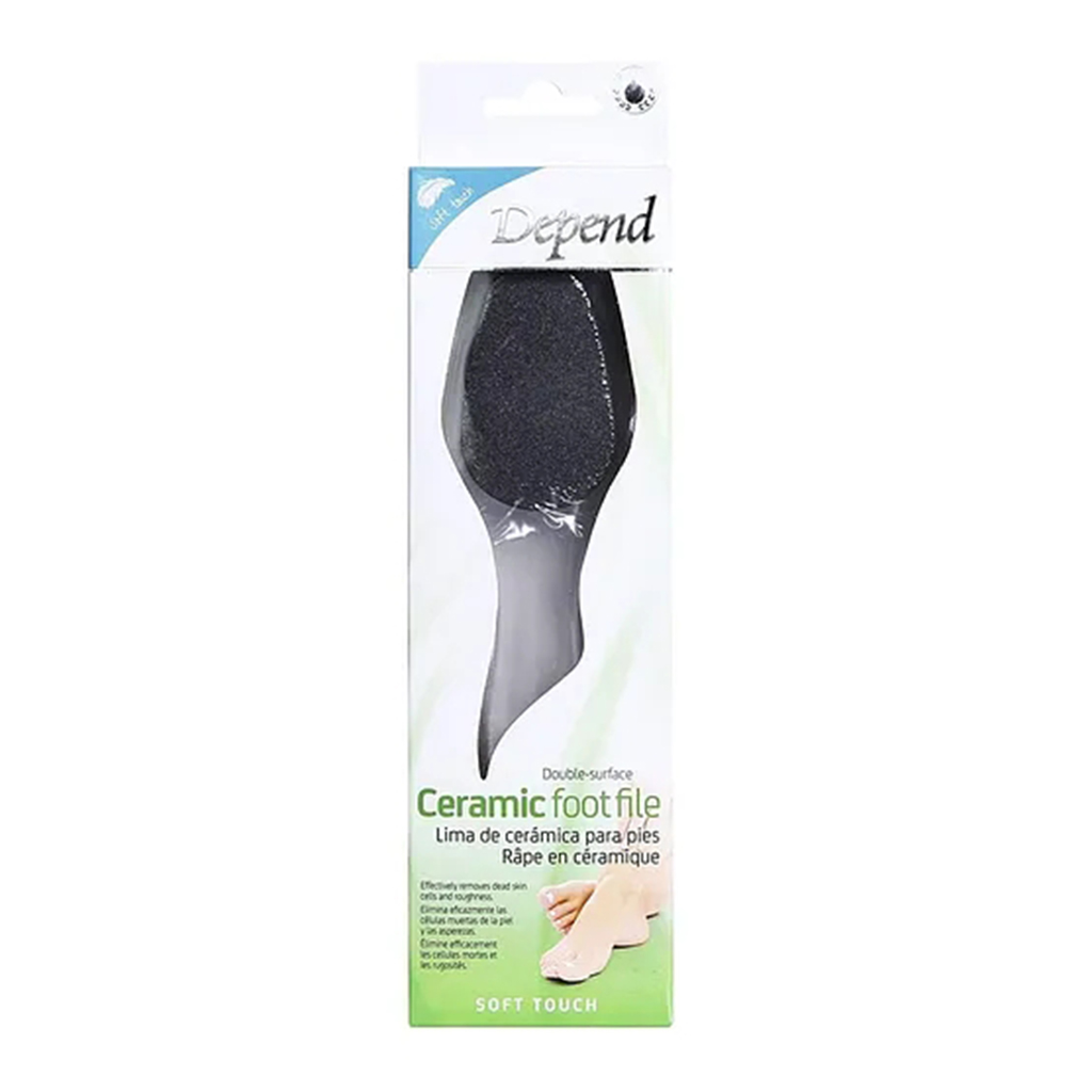 Depend, Ceramic Foot File, Durable foot file for smooth feet