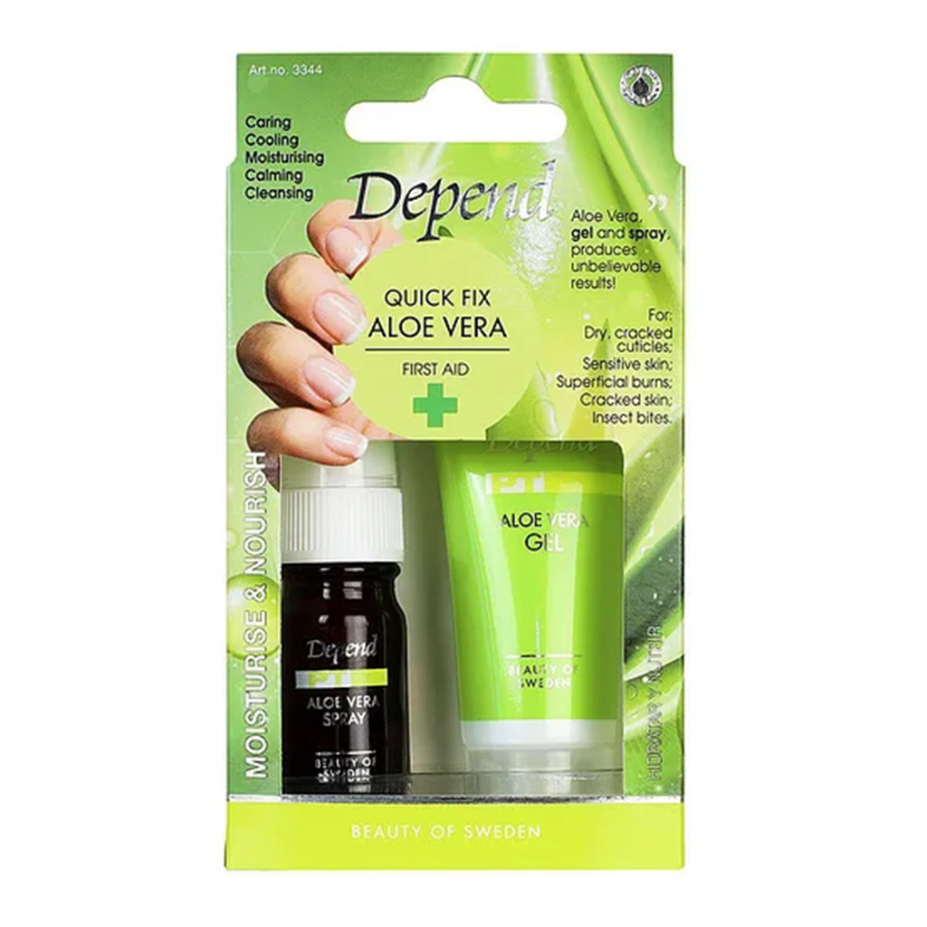 Depend, 3344 Aloe Vera Quick Fix for Nail Care, Soothing nail treatment with aloe vera