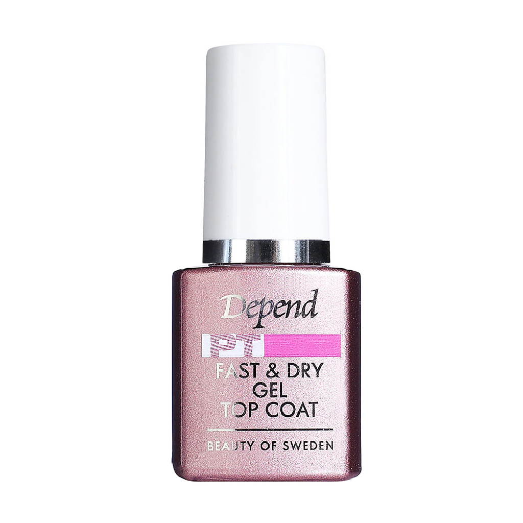 Depend, Nail Care Quick Dry & Shine Top Coat, Fast-drying top coat for glossy nails