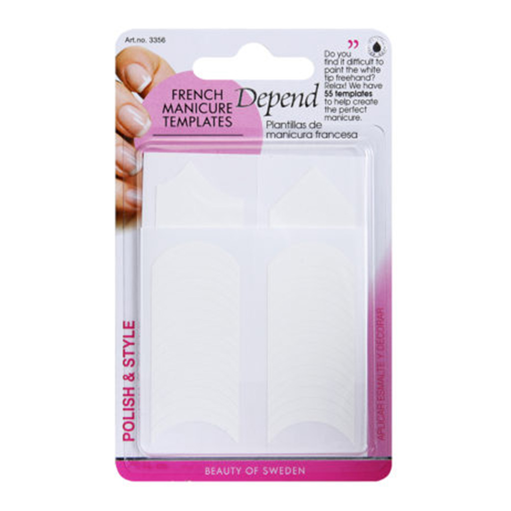 Depend, French manicure templates, Easy-to-use nail guides for perfect manicure