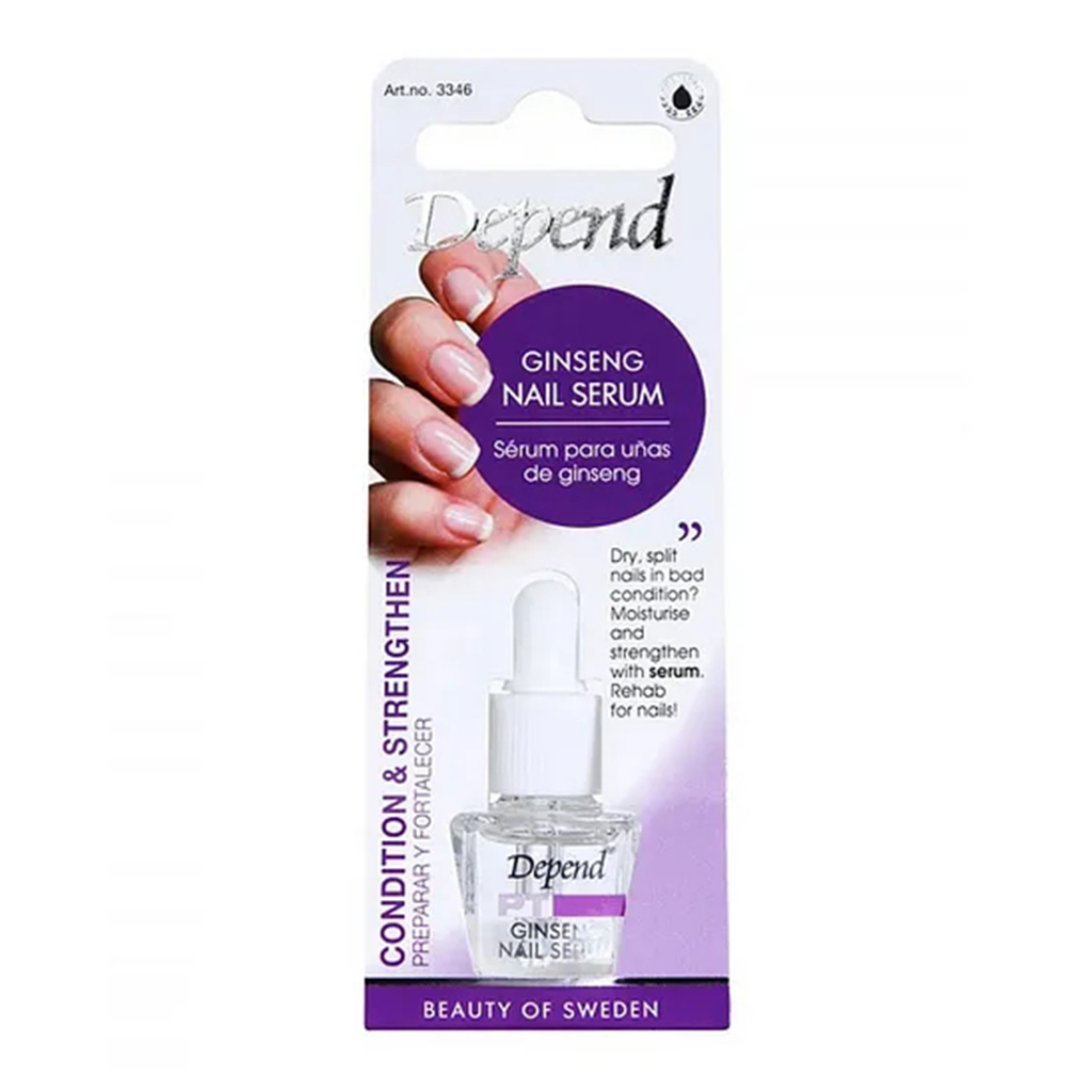 Depend, Ginseng revitalizing nail serum, Strengthening serum with ginseng extract