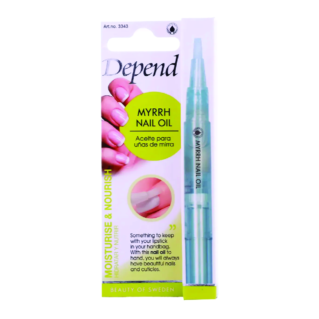 Depend, Nail Myrrh Nail Pen Oil, Strengthening nail oil with myrrh extract, pen applicator