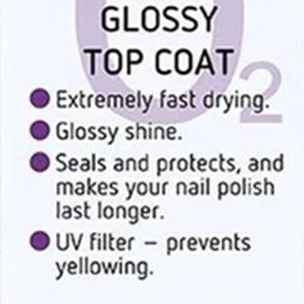 Depend Nail Care O2 Glossy Topcoat 10ml