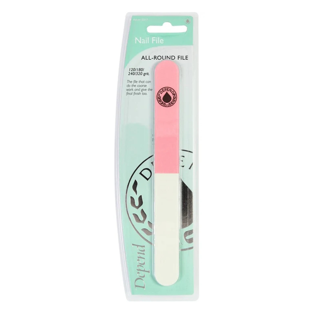 Depend, All-Round Nail File, Multi-purpose nail file for shaping and smoothing nails