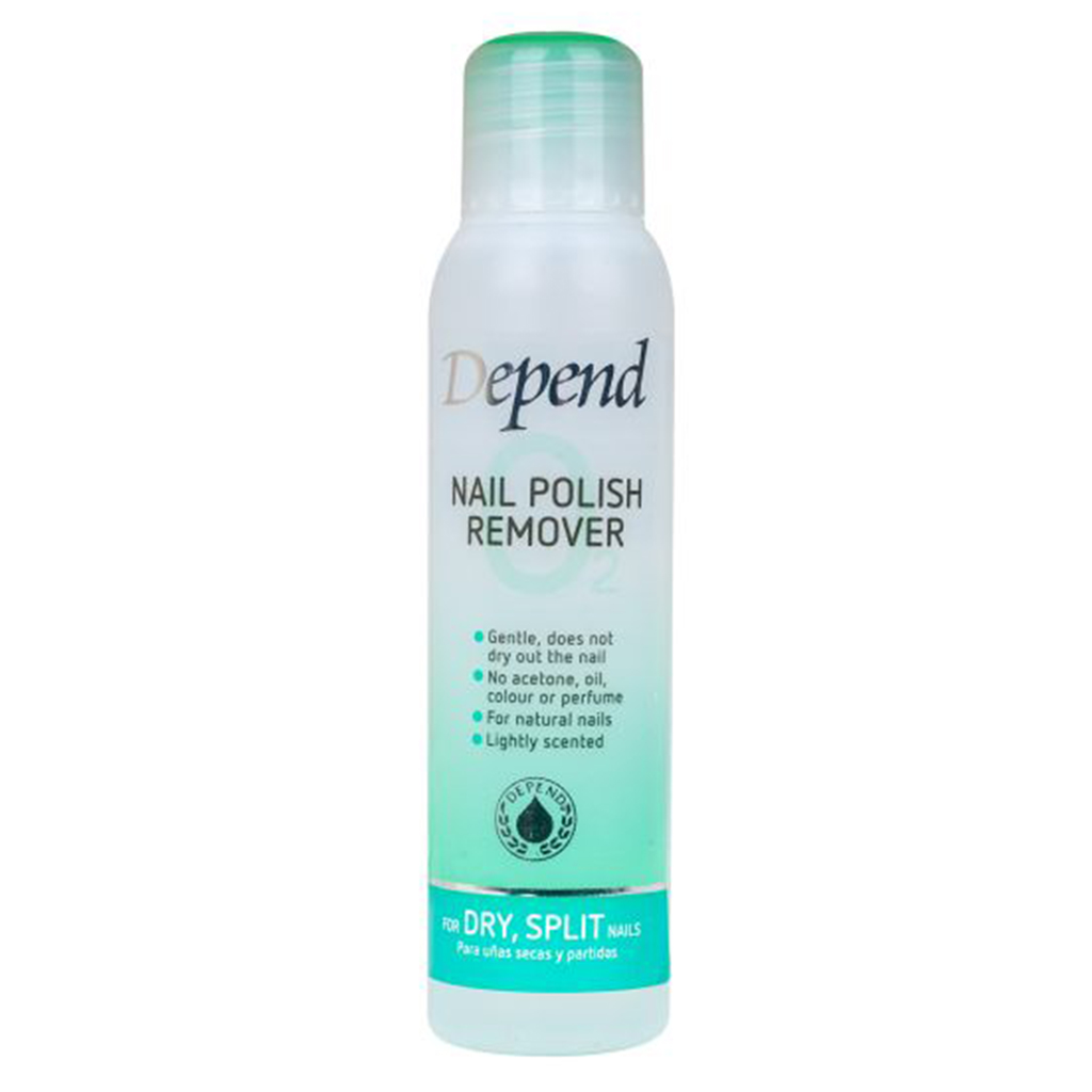 Depend, Nail Polish Remover O2, Oxygen-enriched remover for dry and split nails