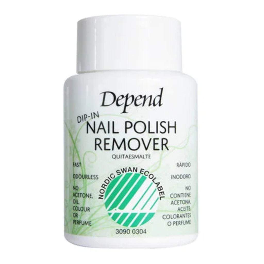 Depend, Dip-In Eco-Friendly Nail Polish Remover, Gentle acetone-free remover for healthy nails, 75 ml