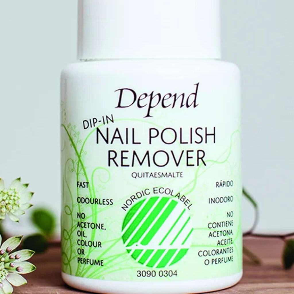 Depend, Dip-In Eco-Friendly Nail Polish Remover, Gentle acetone-free remover for healthy nails, 75 ml