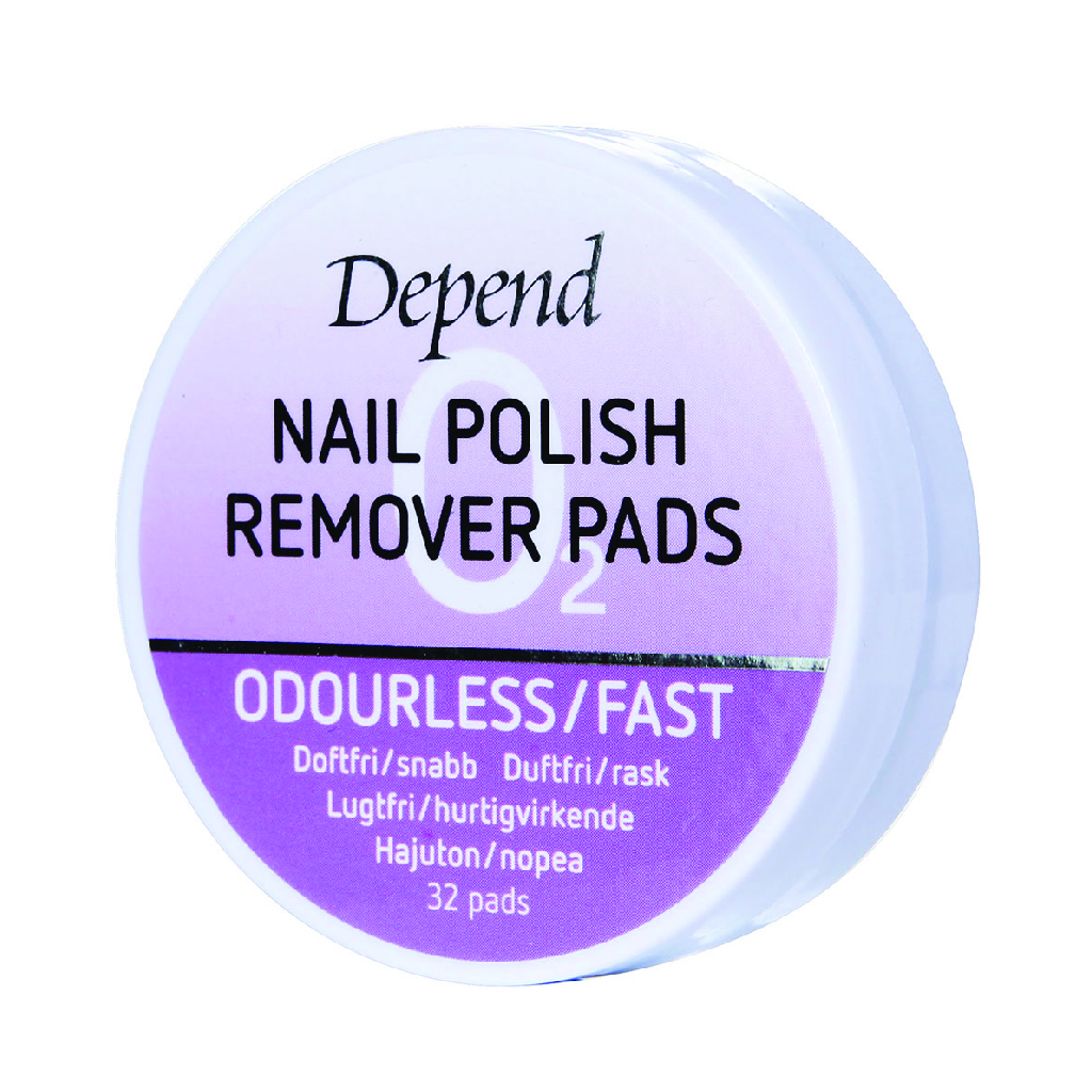 DEPEND NAIL POLISH REMOVER PADS O2 ODOU