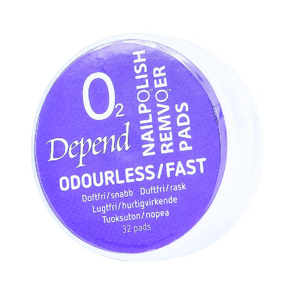DEPEND NAIL POLISH REMOVER PADS O2 ODOU