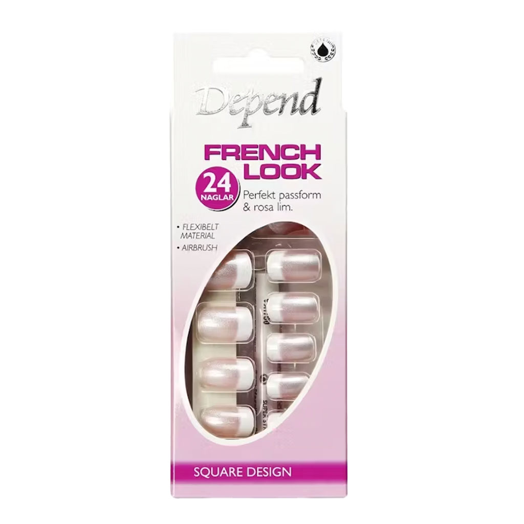 Depend, French look nail polish mother-of-pearl, Sheer mother-of-pearl French look polish