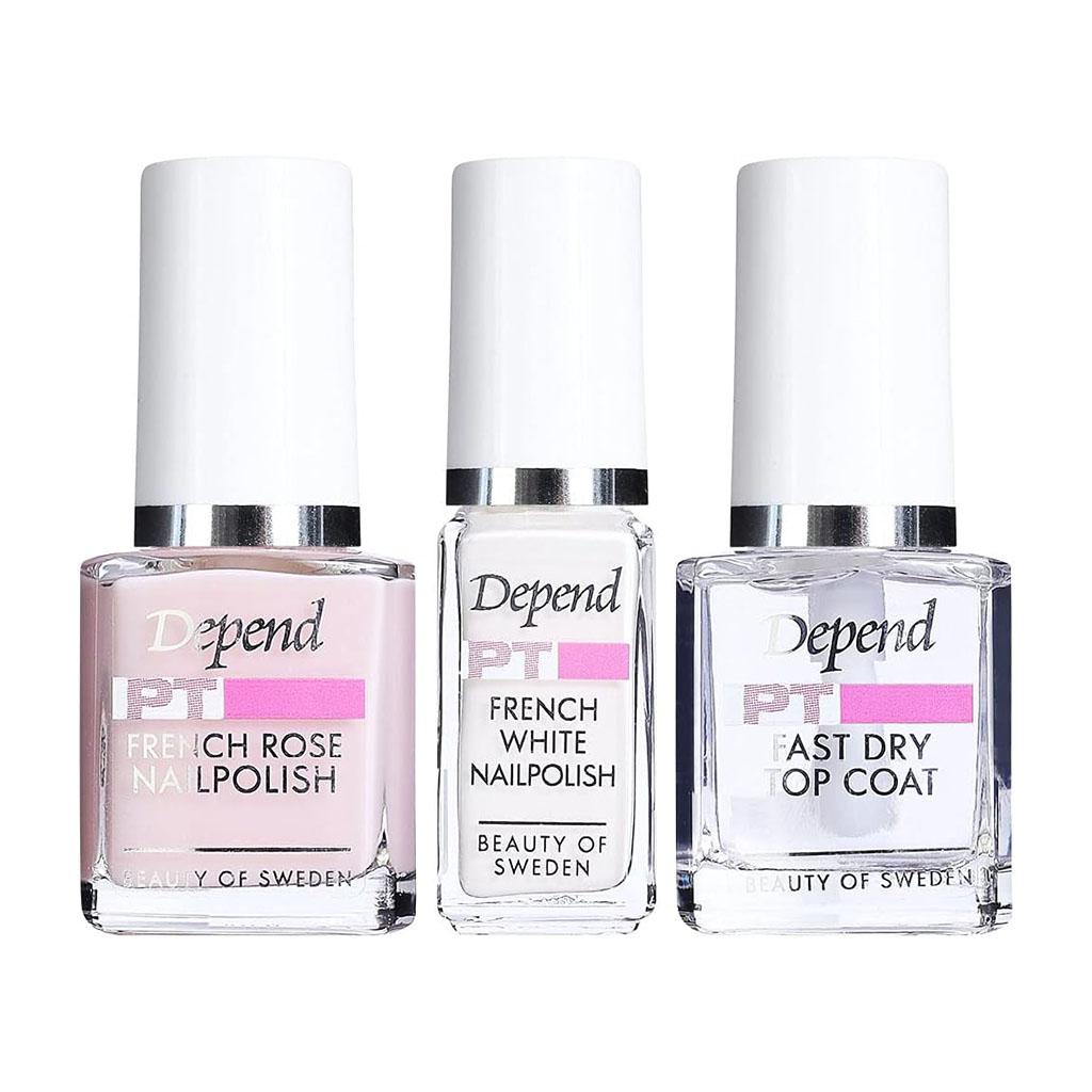 Depend, French Look Nail Kit, At-home French manicure set