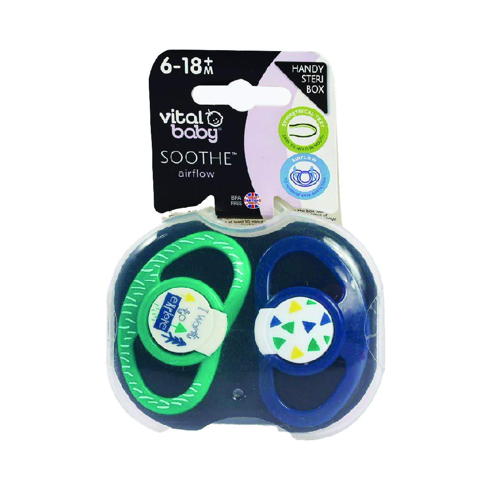 Vital Baby Soothe Airflow 6-18 Months (2 Pack) - "I Want To Explore"