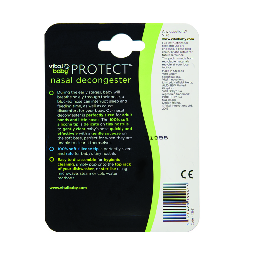Vital Baby, Protect Nasal Decongestant, Safe nasal decongestant for babies